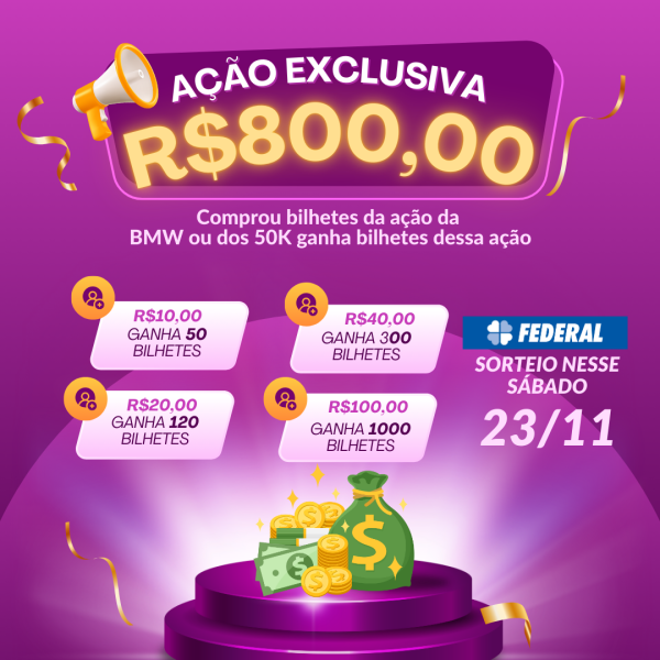 Ação Valendo R$800,00